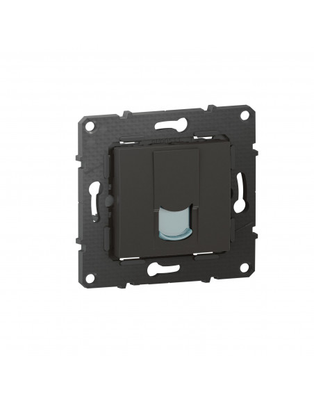 Prise RJ45 multimédia catégorie6 FTP Altège finition Nuit BTICINO BTAL45SD