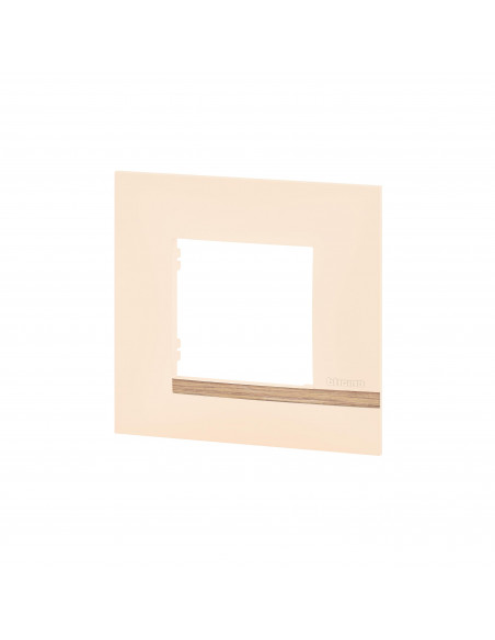 Plaque Altège Collection Déco 1 poste finition Sable BTICINO BTAL9SA1