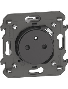 Living Now prise 2P+T FR surface USB TYPE C noir BTICINO BTKG4142USB