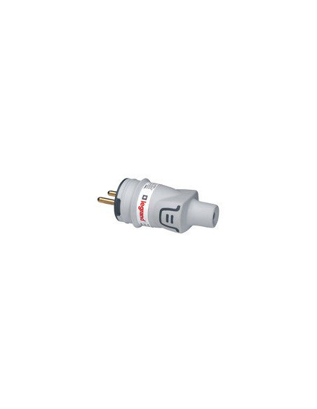 Fiche mâle avec terre Plexo caoutchouc IP44 gris 16A LEGRAND 093828