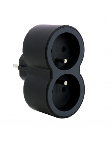 MOP FB 2X2P+T STANDARD PRISES FRONTALES NOIR LEGRAND 049432