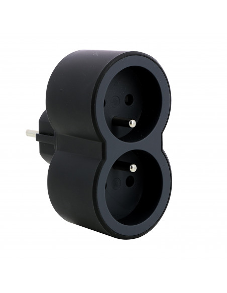 MOP FB 2X2P+T STANDARD PRISES FRONTALES NOIR LEGRAND 049432
