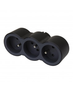 MOP FB 3X2P+T STANDARD PRISES FRONTALES NOIR LEGRAND 049434