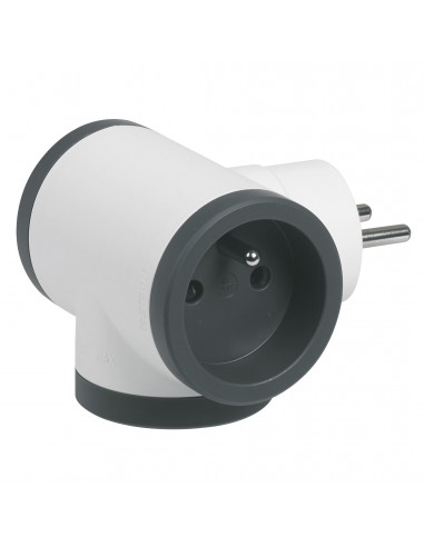 MOP FB 3X2P+T PREMIUM PRISES LATERALES BLANC/NOIR LEGRAND 049435