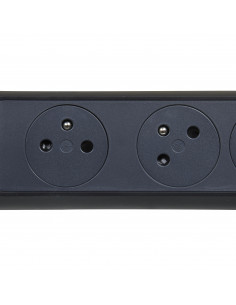 MULTIPRISE FB 5X2P+T PREMIUM ROTATIVE ET FIXABLE 1.5M 1MM2 NOIR LEGRAND 049452 2