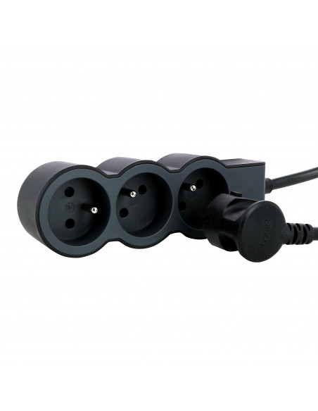 MULTIPRISE FB 3X2P+T STANDARD 3M 1.5MM2 NOIR LEGRAND 049489