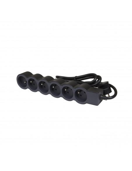 MULTIPRISE FB 6X2P+T STANDARD 3M 1.5MM2 NOIR LEGRAND 049495