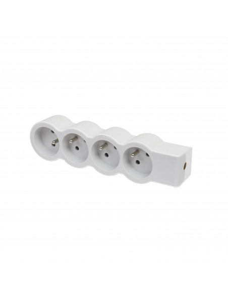 MULTIPRISE FB 4X2P+T STANDARD A CABLER BLANC/GRIS LEGRAND 049497