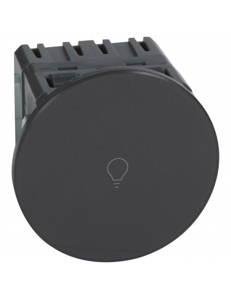 Interrupteur ou va-et-vient Céliane Surface tactile avec neutre 1000 W -graphite LEGRAND 067019