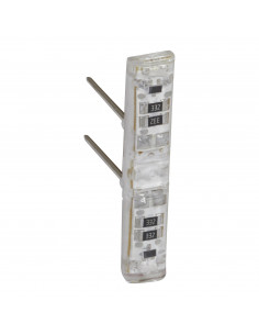 Voyant lum 12V, 24V ou 48V Easy-Led brochable à LEDs blanches pour méca Mosaic LEGRAND 067687L