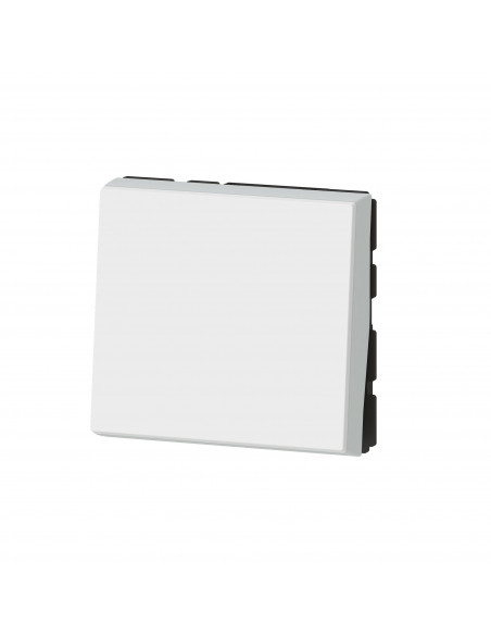 Interrupteur ou va-et-vient 10AX 250V~ Mosaic Easy-Led 2 modules blanc LEGRAND 077011L