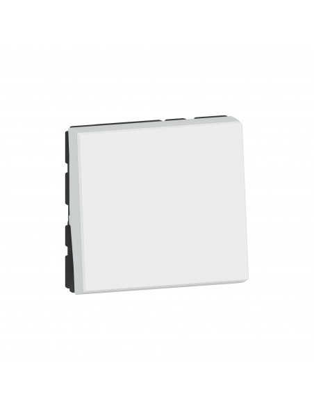 Interrupteur ou va-et-vient 10AX 250V~ Mosaic Easy-Led 2 modules blanc LEGRAND 077011L