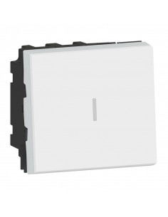 Permutateur 10AX 250V~ Mosaic 2 modules blanc LEGRAND 077021L