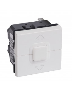 Poussoir 500W maximum Mosaic pour 1 ou plusieurs volets roulants blanc LEGRAND 077028 2