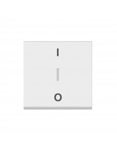 Interrupteur bipolaire + borne repiquage neutre 16AX 250V~ Mosaic 2 mod blanc LEGRAND 077050L 2