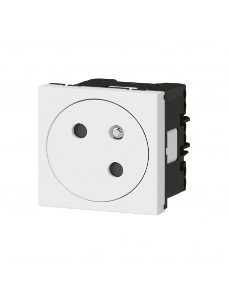 Prise de courant 2P+T Surface Mosaic Link raccordement latéral 2 modules blanc LEGRAND 077145L