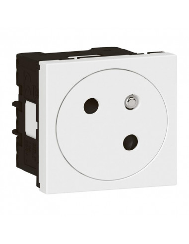 Prise de courant 2P+T Surface Mosaic Link raccordement latéral 2 modules blanc LEGRAND 077145L