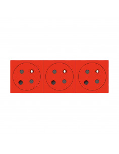 Prise 3x2P+T détrompage Surface Mosaic Link à raccordement latéral 6 modules LEGRAND 077153L