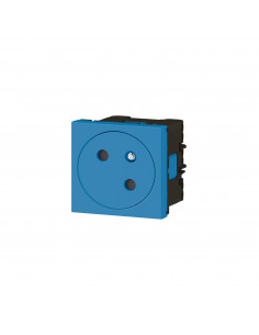 Prise de courant 2P+T Surface Mosaic Link raccordement latéral 2 modules bleu LEGRAND 077191L 2