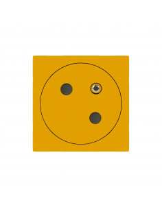 Prise de courant 2P+T Surface Mosaic Link raccordement latéral 2 modules jaune LEGRAND 077196L