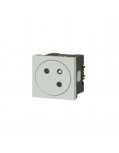 Prise de courant 2P+T Surface Mosaic Link raccordement latéral 2 modules gris LEGRAND 077197L