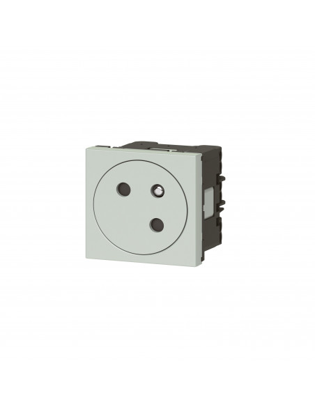 Prise de courant 2P+T Surface Mosaic Link raccordement latéral 2 modules gris LEGRAND 077197L