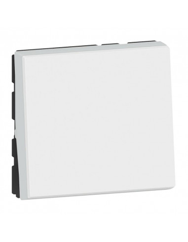 Interrupteur/va-et-vient 10AX 250V~ Mosaic Easy-Led 2 mod blanc antimicrobien LEGRAND 078711L