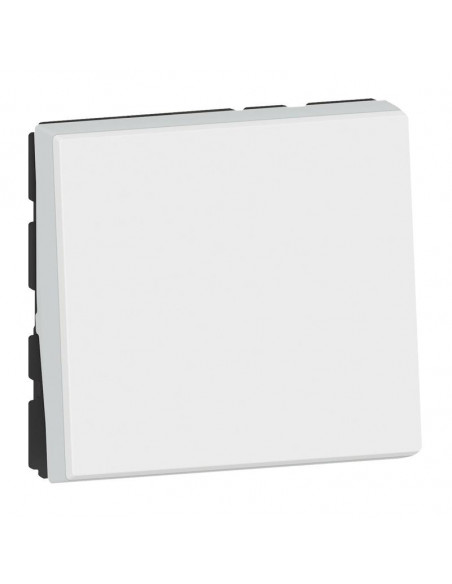 Interrupteur/va-et-vient 10AX 250V~ Mosaic Easy-Led 2 mod blanc antimicrobien LEGRAND 078711L