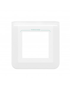 Plaque de finition Mosaic pour 2 modules blanc antimicrobien LEGRAND 078722L
