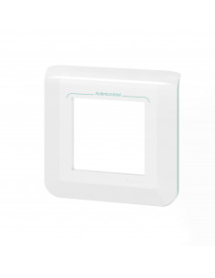 Plaque de finition Mosaic pour 2 modules blanc antimicrobien LEGRAND 078722L 2