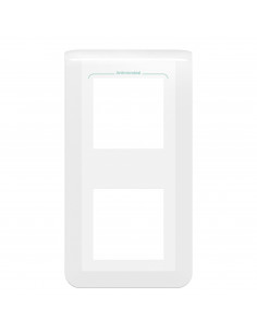 Plaque de finition verticale Mosaic pour 2x2 modules blanc antimicrobien LEGRAND 078723L