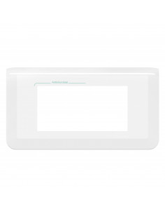Plaque de finition horizontale Mosaic pour 4 modules blanc antimicrobien LEGRAND 078724L 2