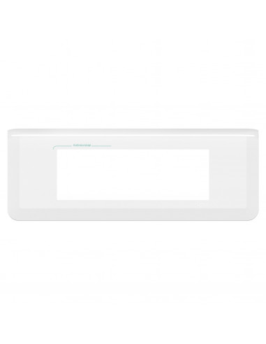 Plaque de finition horizontale Mosaic pour 6 modules blanc antimicrobien LEGRAND 078726L