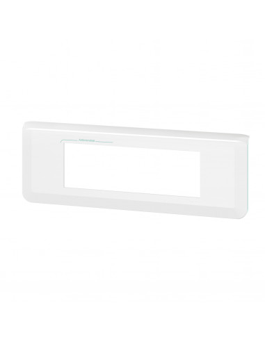 Plaque de finition horizontale Mosaic pour 6 modules blanc antimicrobien LEGRAND 078726L