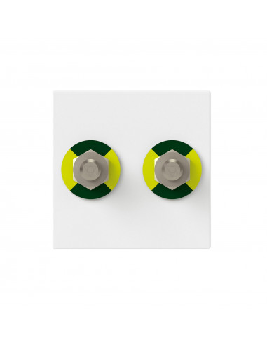 Prise équipotentielle Mosaic 2 modules blanc antimicrobien LEGRAND 078760L