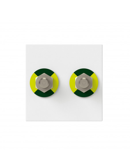Prise équipotentielle Mosaic 2 modules blanc antimicrobien LEGRAND 078760L