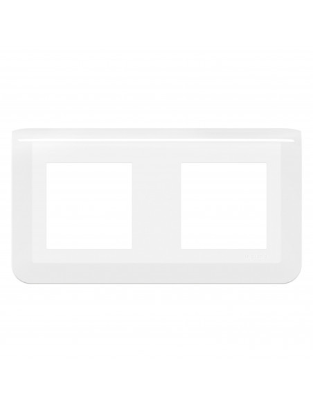Plaque de finition horizontale Mosaic pour 2x2 modules blanc LEGRAND 078804L