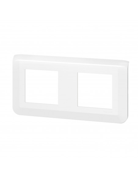 Plaque de finition horizontale Mosaic pour 2x2 modules blanc LEGRAND 078804L