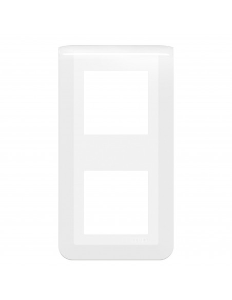Plaque de finition verticale Mosaic pour 2x2 modules blanc LEGRAND 078822L