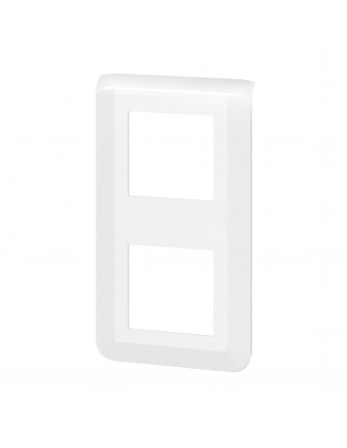 Plaque de finition verticale Mosaic pour 2x2 modules blanc LEGRAND 078822L