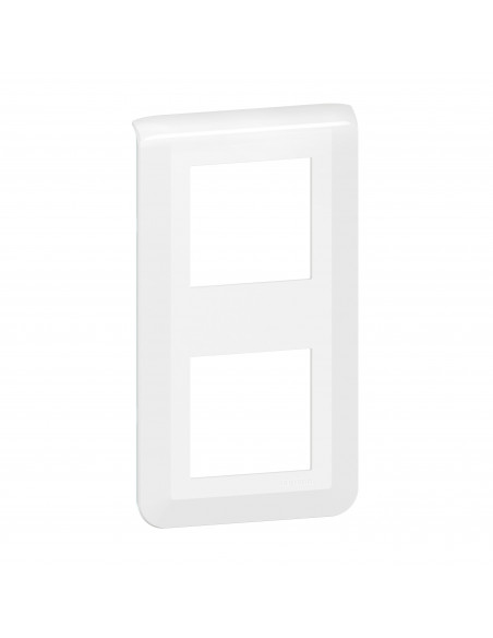 Plaque de finition verticale Mosaic pour 2x2 modules blanc LEGRAND 078822L