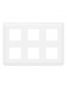 Plaque de finition Mosaic pour 2x3x2 modules blanc LEGRAND 078832L