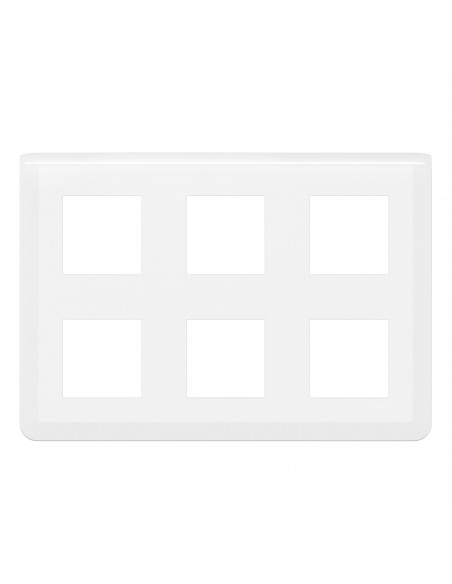 Plaque de finition Mosaic pour 2x3x2 modules blanc LEGRAND 078832L