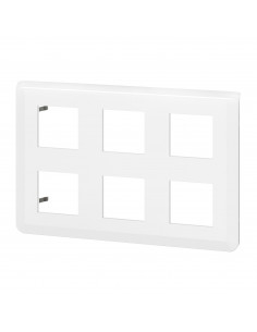 Plaque de finition Mosaic pour 2x3x2 modules blanc LEGRAND 078832L 2