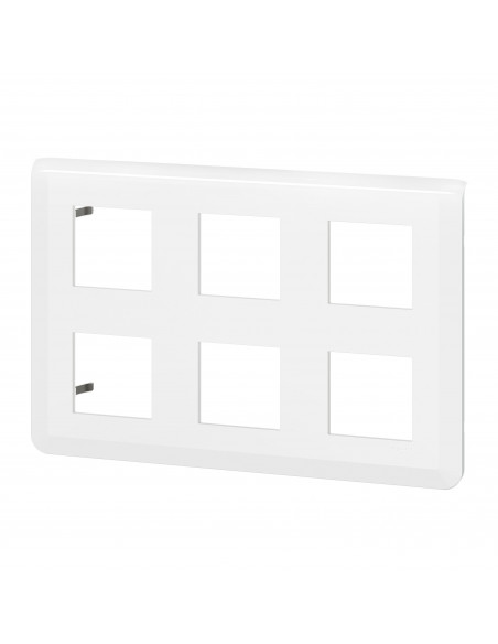 Plaque de finition Mosaic pour 2x3x2 modules blanc LEGRAND 078832L