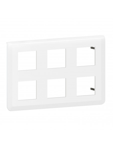 Plaque de finition Mosaic pour 2x3x2 modules blanc LEGRAND 078832L