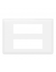 Plaque de finition Mosaic pour 2x6 modules blanc LEGRAND 078836L