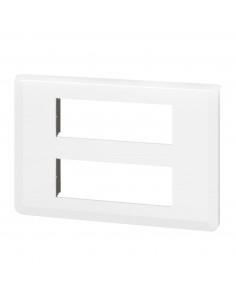 Plaque de finition Mosaic pour 2x6 modules blanc LEGRAND 078836L 2