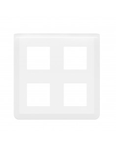 Plaque de finition Mosaic pour 2x2x2 modules blanc LEGRAND 078838L