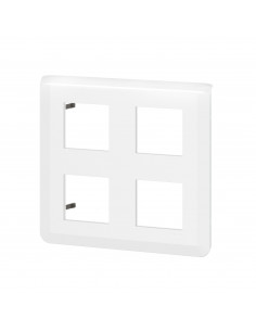 Plaque de finition Mosaic pour 2x2x2 modules blanc LEGRAND 078838L 2